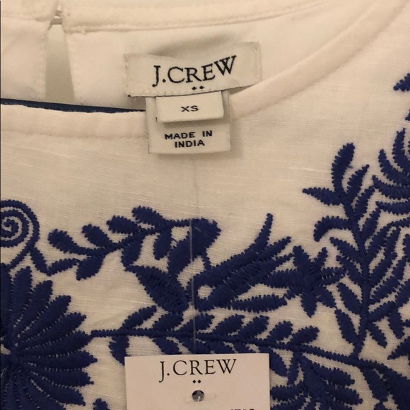 J. Crew blue and white floral dress - Picture 4 of 5